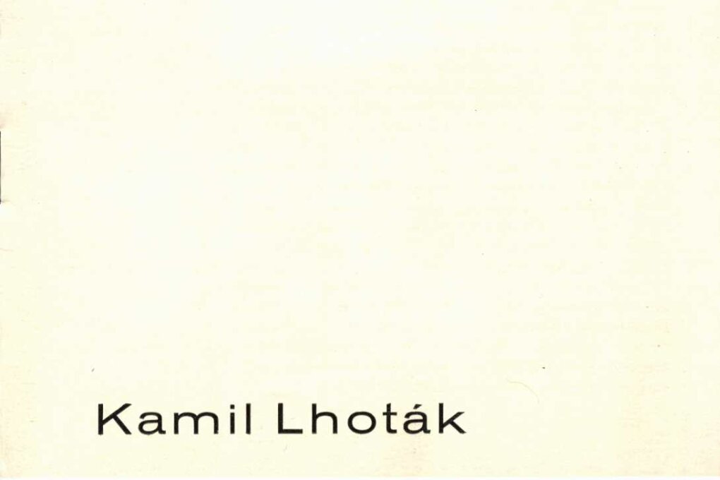 Kamil Lhoták – kresby a&nbsp;grafika